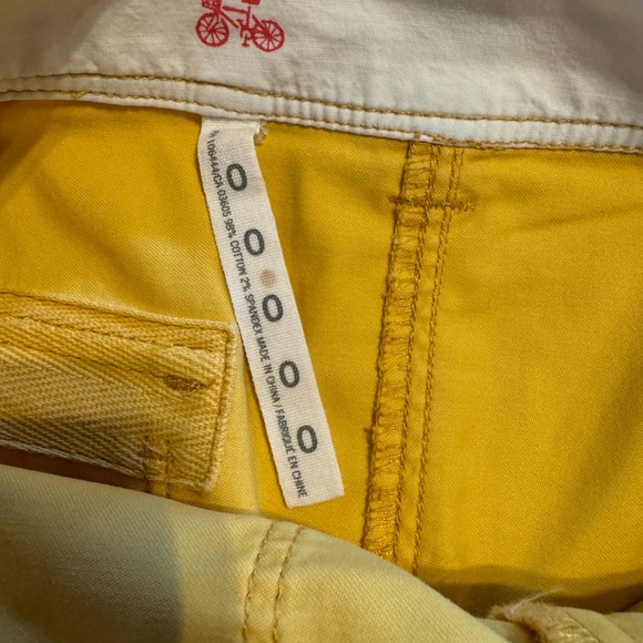 Anthropologie Paper Boy Yellow Cargo Skirt- Size 0 - Picture 4 of 4